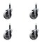 Service Caster 4'' Semi Steel Wheel Swivel 3/4'' Expanding Stem Caster Set, 4PK SCC-EX20S414-SSS-34-4 - alternate 1